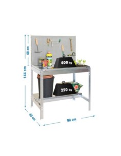 Mueble jardín SIMONGARDEN bt2 900x400 galvanizada/galvanizada