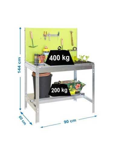 Estantería SIMONGARDEN bt2 900x600 galvanizada/verde