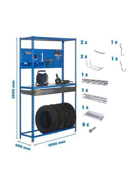 Estantería SIMONRACK Pack simonracing box plus 3/400 az/ga+ 9accs