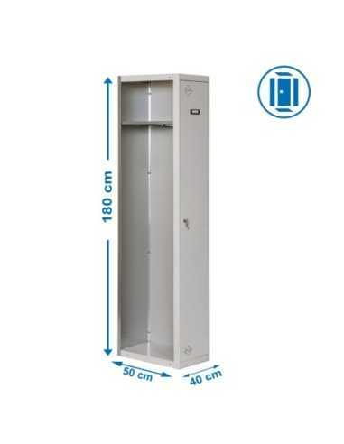 Armario Metálico SIMONRACK Simonlocker Profesional dism.single 1/1 400 addi gris | Taquilla metálica SimonLocker para vestuarios