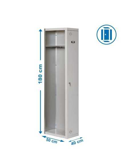 Armario Metálico SIMONRACK Simonlocker Profesional dism.single 1/1 400 addi gris | Taquilla metálica SimonLocker para vestuarios