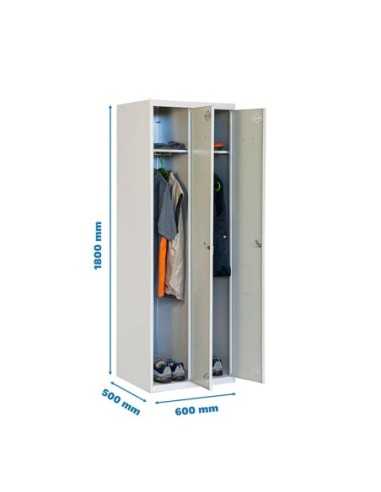 Armario Taquilla Simonlocker Profesional dism.single 2/2 300 (600) gris