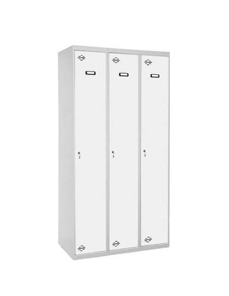 Taquilla Consigna SIMONRACK Simonlocker profesional dism.single 3/3 300 (900) gr/bl | Taquilla metálica SimonLocker para vestuar