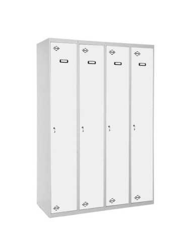 Taquilla Consigna SIMONRACK Simonlocker profesional dism.single 4/4 300 (1200) gr/bl | Taquilla metálica SimonLocker para vestua