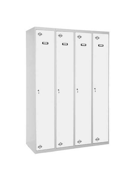 Taquilla Consigna SIMONRACK Simonlocker profesional dism.single 4/4 300 (1200) gr/bl | Taquilla metálica SimonLocker para vestua