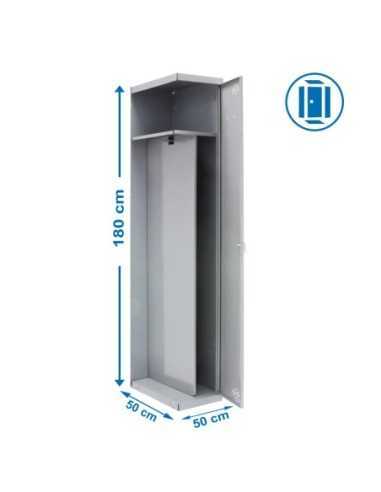 Armario Metálico SIMONRACK Simonlocker Profesional dism.single-div 1/1 500 addi gris | Taquilla metálica SimonLocker para vestua