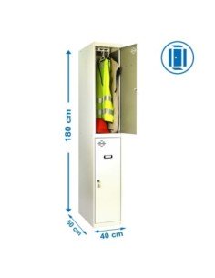 Armario Metálico SIMONRACK Simonlocker Profesional dism.tandem 1/2 400 ini gris | Taquilla metálica SimonLocker para vestuarios 