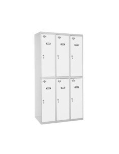 Taquilla Consigna SIMONRACK Simonlocker profesional dism.tandem 3/6 300 (900) gr/bl | Taquilla metálica SimonLocker para vestuar