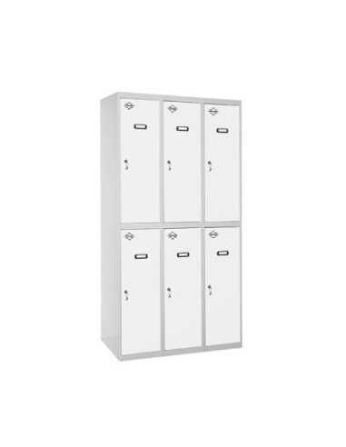 Taquilla Consigna SIMONRACK Simonlocker profesional dism.tandem 3/6 300 (900) gr/bl | Taquilla metálica SimonLocker para vestuar