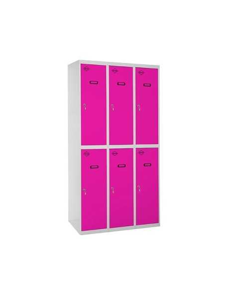 Taquilla Consigna SIMONRACK Simonlocker profesional dism.tandem 3/6 300 (900) gr/ro | Taquilla metálica SimonLocker para vestuar