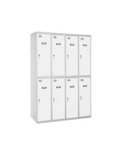 Taquilla Consigna SIMONRACK Simonlocker profesional dism.tandem 4/8 300 (1200) gr/bl | Taquilla metálica SimonLocker para vestua