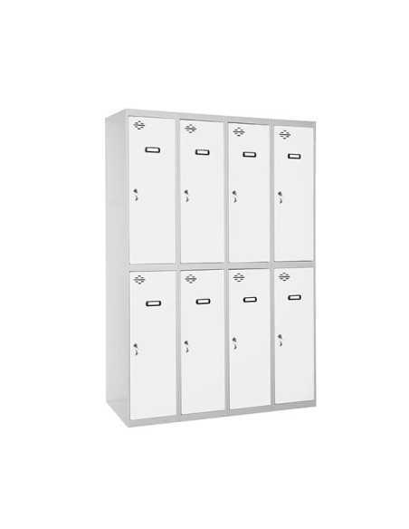 Taquilla Consigna SIMONRACK Simonlocker profesional dism.tandem 4/8 300 (1200) gr/bl | Taquilla metálica SimonLocker para vestua