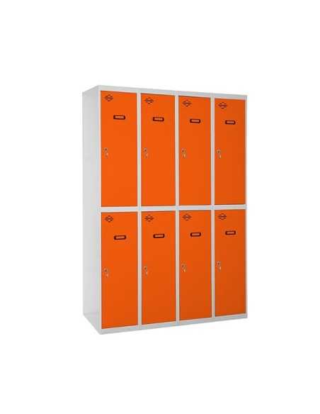 Taquilla Consigna SIMONRACK Simonlocker profesional dism.tandem 4/8 300 (1200) gr/na | Taquilla metálica SimonLocker para vestua