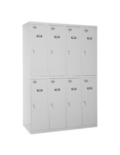 Armario Taquilla Simonlocker Profesional dism.tandem 4/8 300 (1200) gris