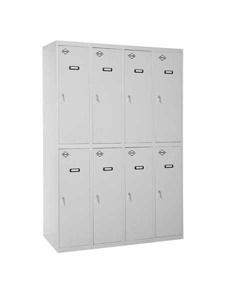 Armario Taquilla Simonlocker Profesional dism.tandem 4/8 300 (1200) gris