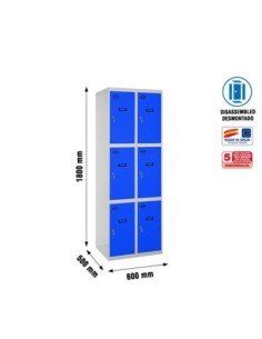 Taquilla Consigna SIMONRACK Simonlocker desm. 3 puertas 2/6 300 (600) gr/az | Taquilla metálica SimonLocker para vestuarios y of