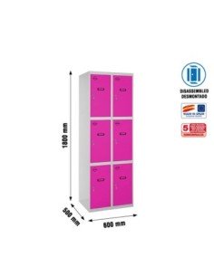 Taquilla Consigna SIMONRACK Simonlocker desm. 3 puertas 2/6 300 (600) gr/rs | Taquilla metálica SimonLocker para vestuarios y of