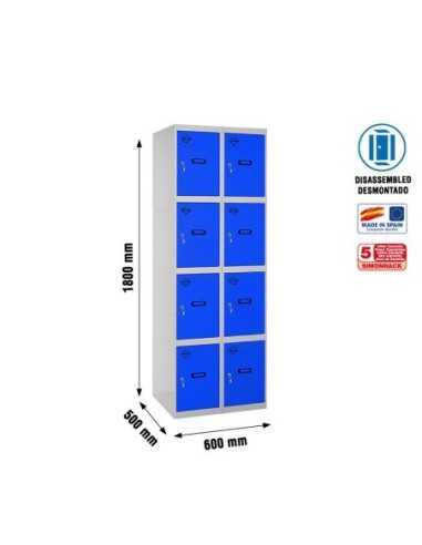 Taquilla Consigna SIMONRACK Simonlocker desm. 4 puertas 2/8 300 (600) gr/az | Taquilla metálica SimonLocker para vestuarios y of
