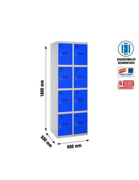 Taquilla Consigna SIMONRACK Simonlocker desm. 4 puertas 2/8 300 (600) gr/az | Taquilla metálica SimonLocker para vestuarios y of