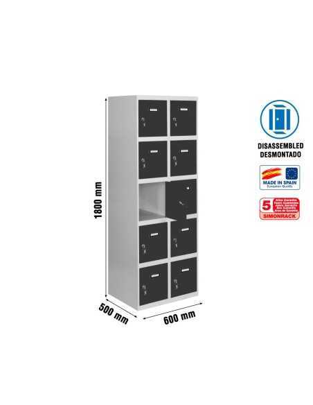 Taquilla Consigna SIMONRACK Simonlocker desm. 5 puertas 2/10 300 (600) gr/an | Taquilla metálica SimonLocker para vestuarios y o