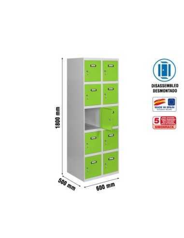 Taquilla Consigna SIMONRACK Simonlocker desm. 5 puertas 2/10 300 (600) gr/ve | Taquilla metálica SimonLocker para vestuarios y o