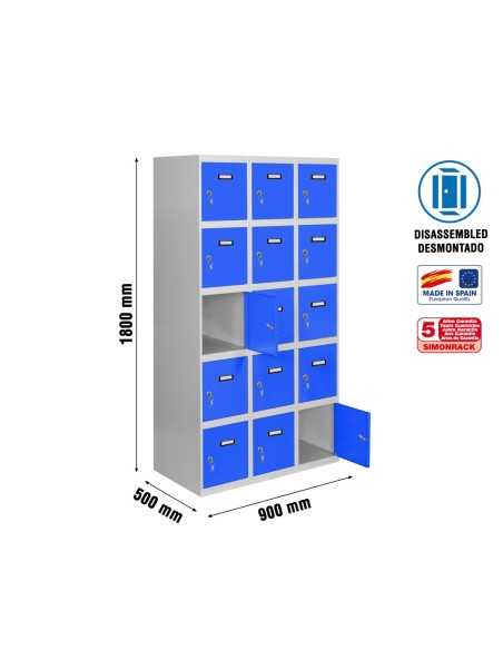 Taquilla Consigna SIMONRACK Simonlocker desm. 5 puertas 3/15 300 (900) gr/az | Taquilla metálica SimonLocker para vestuarios y o