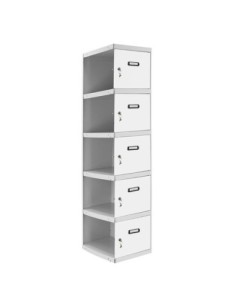 Armario Taquilla SIMON LOCKER Profesional dism.5 puerta 1/5 300 adi gr/bl