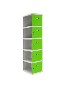 Armario Taquilla SIMON LOCKER Profesional dism.5 puerta 1/5 300 adi Gris/Verde