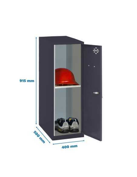 Armario Taquilla Simonlocker dism. Mini + ban. 915x400x500 mm an/an | Taquilla metálica SimonLocker para vestuarios y oficinas