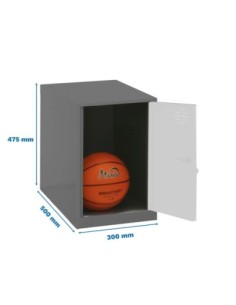 Armario Taquilla Simonlocker dism. Mini 475x300x500 mm an/bco | Taquilla metálica SimonLocker para vestuarios y oficinas
