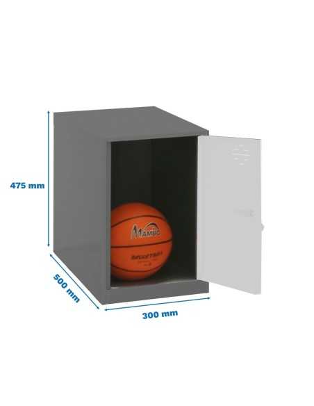 Armario Taquilla Simonlocker dism. Mini 475x300x500 mm an/bco | Taquilla metálica SimonLocker para vestuarios y oficinas