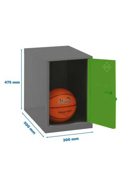 Armario Taquilla Simonlocker dism. Mini 475x300x500 mm ant/ver | Taquilla metálica SimonLocker para vestuarios y oficinas