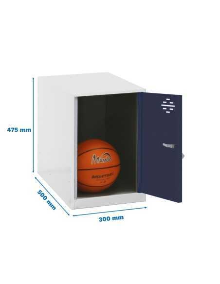 Armario Taquilla Simonlocker dism. Mini 475x300x500 mm bla/ant | Taquilla metálica SimonLocker para vestuarios y oficinas