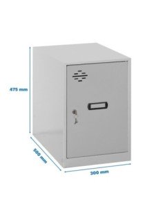 Armario Taquilla SIMON LOCKER dism. Mini 475x300x500 mm gris
