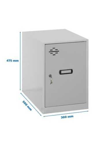 Armario Taquilla SIMON LOCKER dism. Mini 475x300x500 mm gris