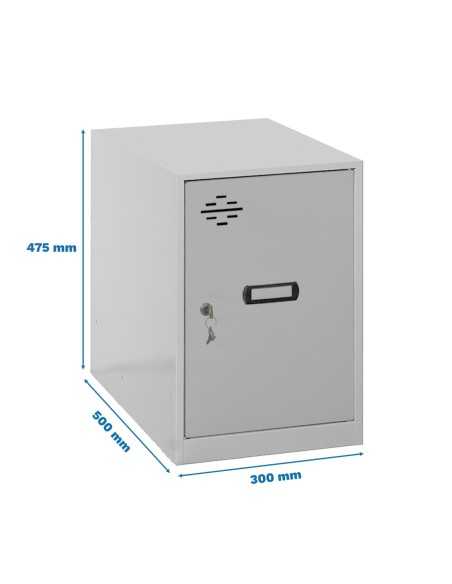 Armario Taquilla SIMON LOCKER dism. Mini 475x300x500 mm gris