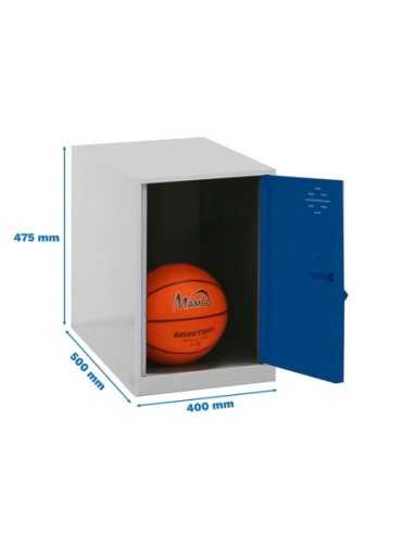 Armario Taquilla Simonlocker dism. Mini 475x400x500 mm gr/azu | Taquilla metálica SimonLocker para vestuarios y oficinas