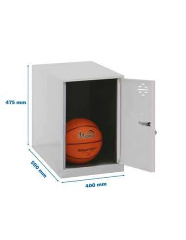 Armario Taquilla Simonlocker dism. Mini 475x400x500 mm gris | Taquilla metálica SimonLocker para vestuarios y oficinas