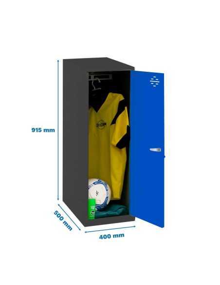 Armario Taquilla Simonlocker dism. Single mini 915x400x500 mm an/az | Taquilla metálica SimonLocker para vestuarios y oficinas
