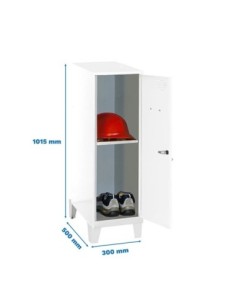 Armario Taquilla Simonlocker dism.mini + ban. 915x300x500+pies b/b | Taquilla metálica SimonLocker para vestuarios y oficinas