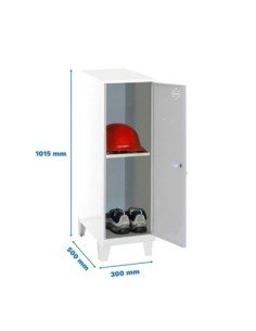 Armario Taquilla Simonlocker dism.mini + ban. 915x300x500+pies b/g | Taquilla metálica SimonLocker para vestuarios y oficinas