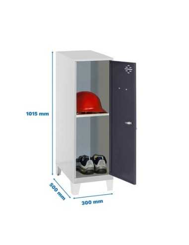 Armario Taquilla Simonlocker dism.mini + ban. 915x300x500+pies g/an | Taquilla metálica SimonLocker para vestuarios y oficinas