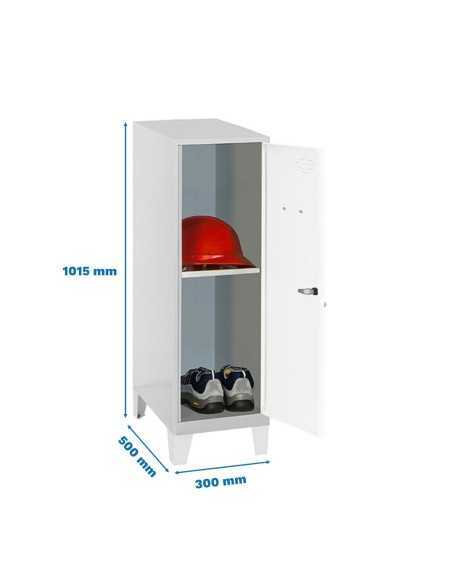 Armario Taquilla Simonlocker dism.mini + ban. 915x300x500+pies g/b | Taquilla metálica SimonLocker para vestuarios y oficinas