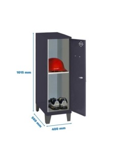 Armario Taquilla Simonlocker dism.mini + ban. 915x400x500+pie an/an | Taquilla metálica SimonLocker para vestuarios y oficinas