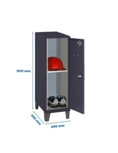 Armario Taquilla Simonlocker dism.mini + ban. 915x400x500+pie an/an | Taquilla metálica SimonLocker para vestuarios y oficinas