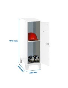 Armario Taquilla Simonlocker dism.mini + ban. 915x400x500+pies b/b | Taquilla metálica SimonLocker para vestuarios y oficinas