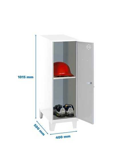 Armario Taquilla Simonlocker dism.mini + ban. 915x400x500+pies b/g | Taquilla metálica SimonLocker para vestuarios y oficinas