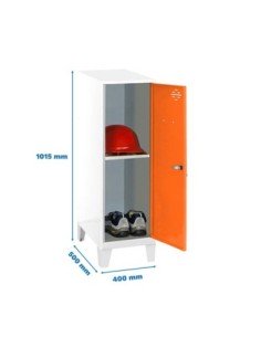 Armario Taquilla Simonlocker dism.mini + ban. 915x400x500+pies b/na | Taquilla metálica SimonLocker para vestuarios y oficinas