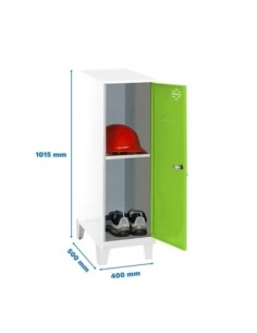 Armario Taquilla Simonlocker dism.mini + ban. 915x400x500+pies b/ve | Taquilla metálica SimonLocker para vestuarios y oficinas