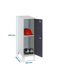 Armario Taquilla Simonlocker dism.mini + ban. 915x400x500+pies g/an | Taquilla metálica SimonLocker para vestuarios y oficinas